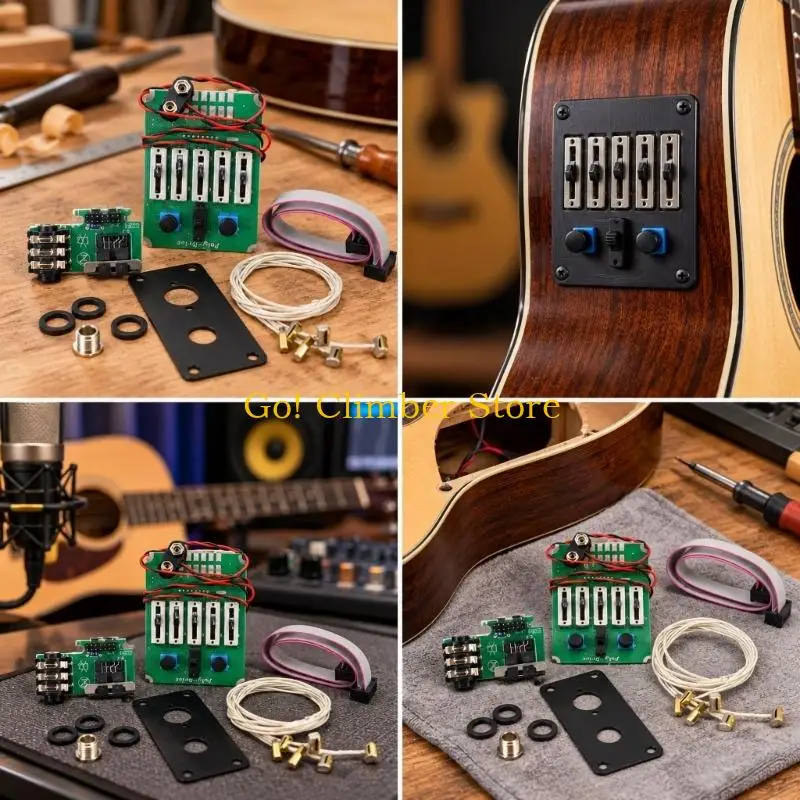 Q84C 5-Band Guitar Preamp Set with Separate Sliding Frequency Controls