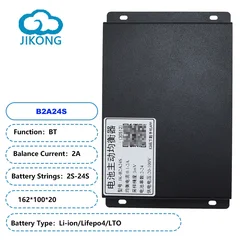 JIKONG aktywny balanser 2S-24S aktywny prąd balansu 1A-2A obsługuje BT/APP RS485 CAN Li-Ion Lto lifepo4 18650 bateria smart bt