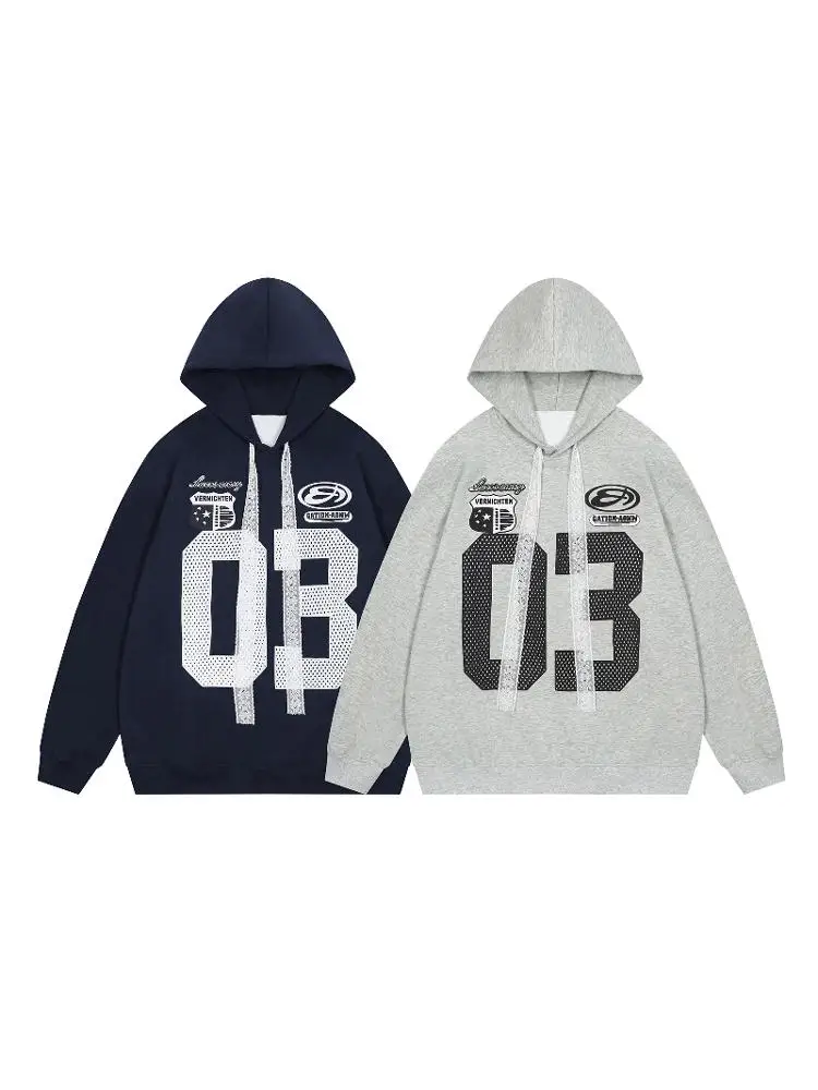 

Новая женская толстовка-худи 2024 года в корейском стиле, свободного кроя, с кружевными вставками, капюшоном на шнурке, длинными рукавами, из хлопка и полиэстера.