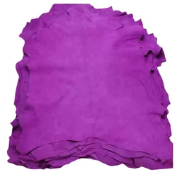 0.6-1mm Dragon Fruit Colour Suede Sheepskin.First Layer Leather.Real Leather Fabric.Handmade Diy For Inside. Whole Sheepskin