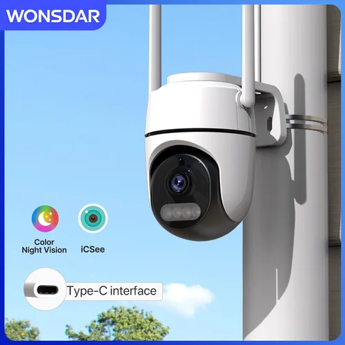 Imagen 1 del producto Cámara IP protección de seguridad para el hogar PTZ iCsee Wifi cámara 1080P 4MP HD Mini videovigilancia interior al aire libre