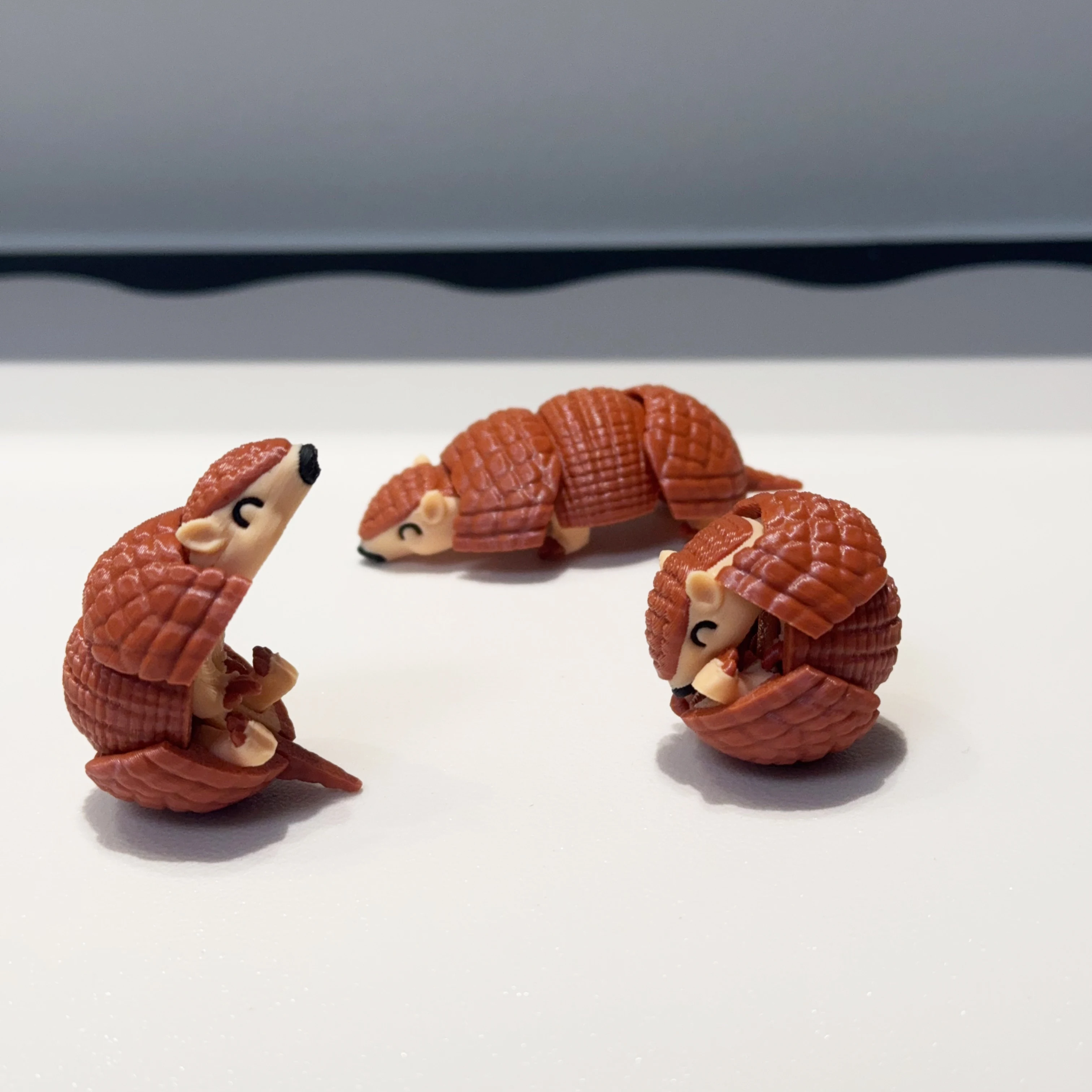 

3d Printed Cute And Silly Armadillo Model Plastic Ornament Desktop Decoration Sculpture Ornament Holiday Gift