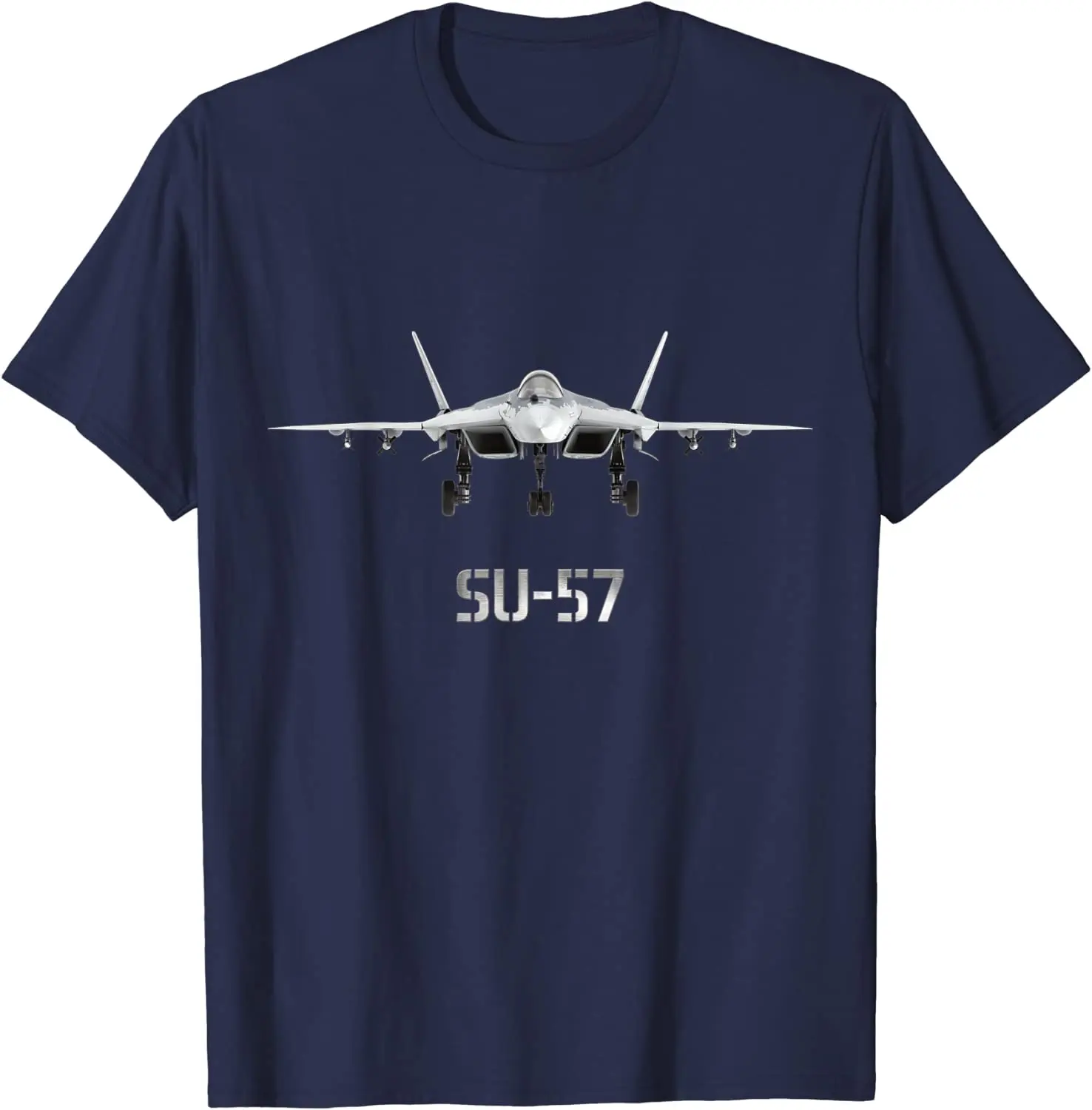 SU-57 Russian Fighter Jet Men T-Shirt Short Sleeve Casual 100% Cotton O-Neck T Shirts