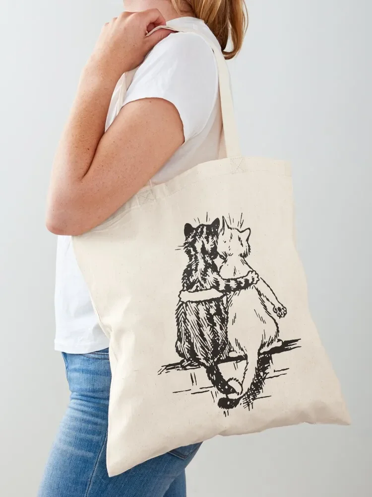 Vintage Wain Cat Tails Art Tote Bag Custom bag Women's bag