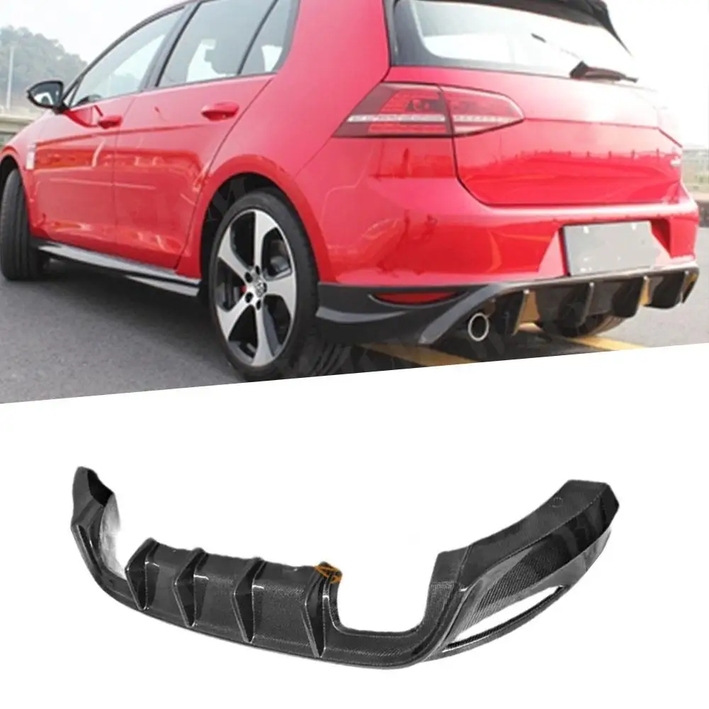 

MK7 O Style Carbon Fiber Rear Bumper Lip Diffuser for Volkswagen Golf 7 GTI Hatchback 2014-2017 RZ Style