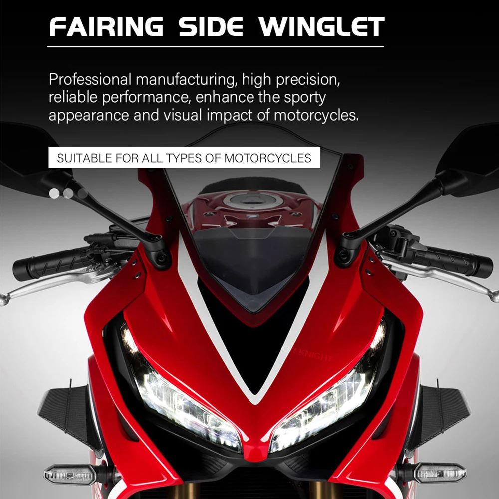 For Suzuki  Hayabusa GSX1300R GSX 1300R GSXR600 GSXR750 GSXR 600 750 1000 Winglet Deflector Wing Aerodynamic Spoiler Kit Parts