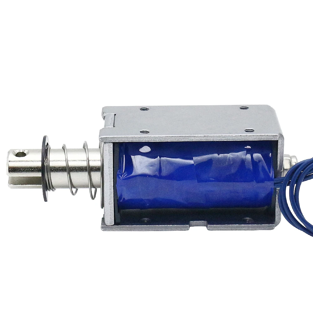 DC12V push-pull frame electromagnet stroke 15mm telescopic solenoid LD-1253 traction electromagnetic rod