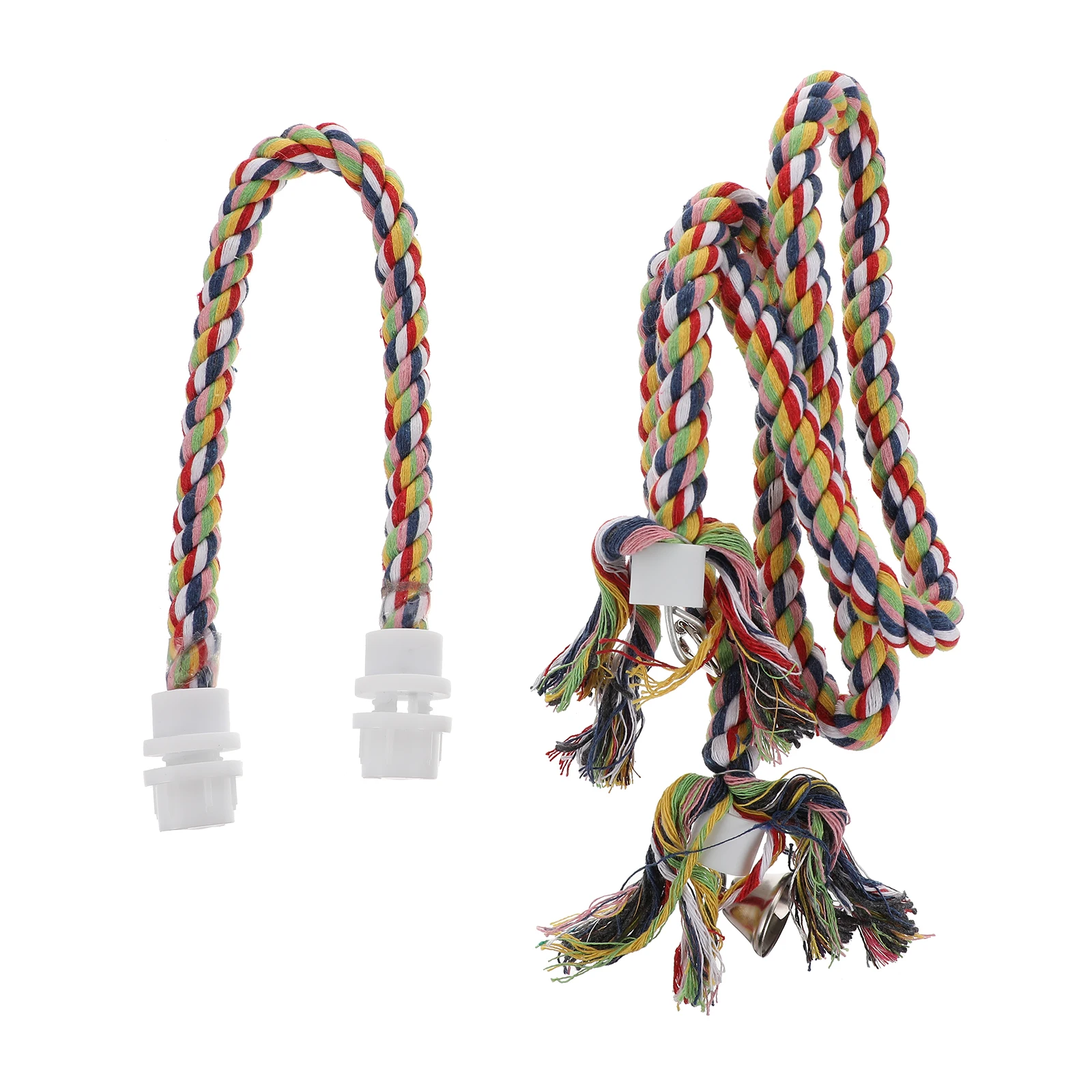 

2Pcs Parrot Cotton Rope Perch Safe EcoFriendly Material Bird Toys Climbing Supplies LongTime Use WardOff Boredom Pet