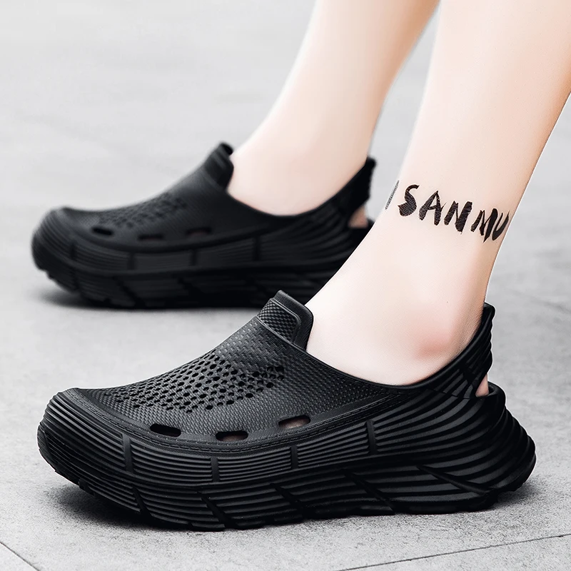 Zoccoli da giardino da uomo Scarpe Sandali slip-on traspiranti comfort unisex Scarpe da spiaggia moda estiva Sandali da uomo casual per interni ed esterni