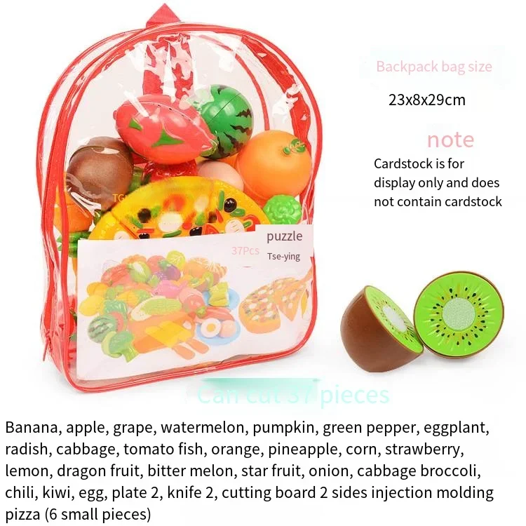 

Vegetables and Fruits Children's Kitchen Toy Set Educational Early Education Children Play House Toys