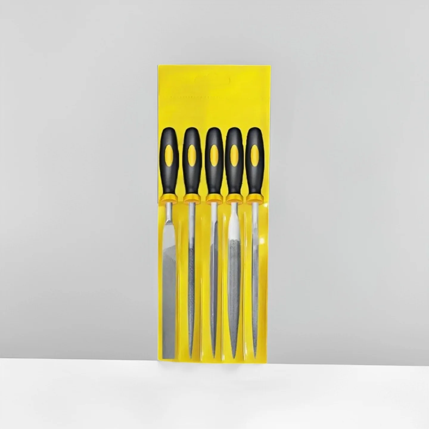 3*140/4*160mm 5pcs Alloy Steel File Set Precision Round Half-Round Flat Square Triangular Hand Files for Woodworking