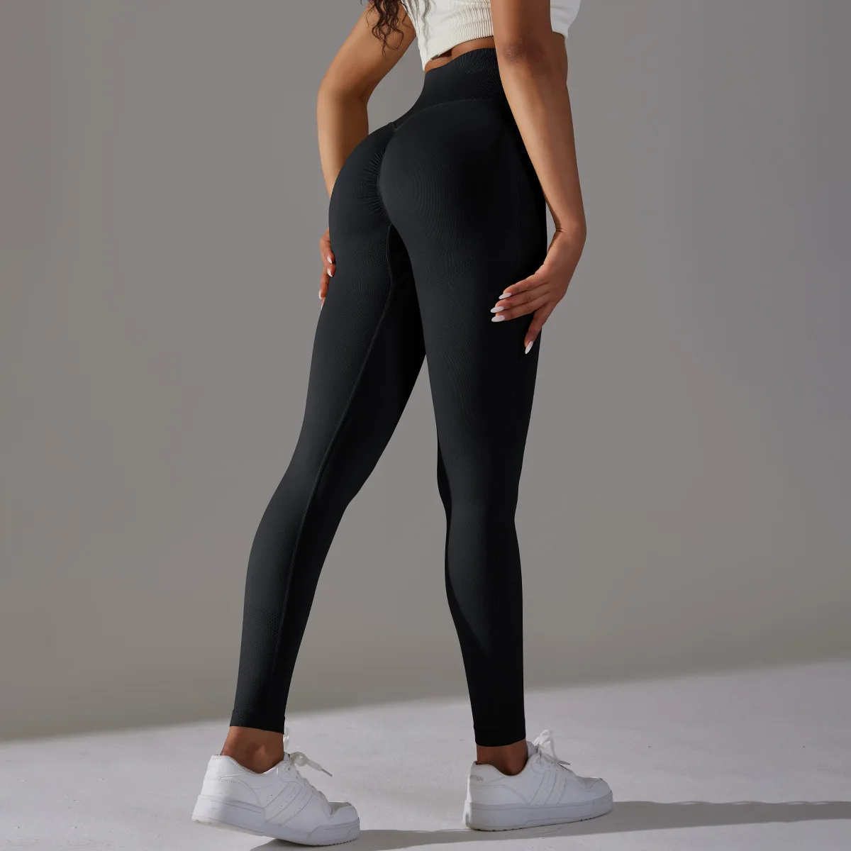 Women's High Waist Seamless Leggings Peach Hip Tights Fitness Elastic Cycling Running GYM Pants Yoga Bottoms Workout Leggins