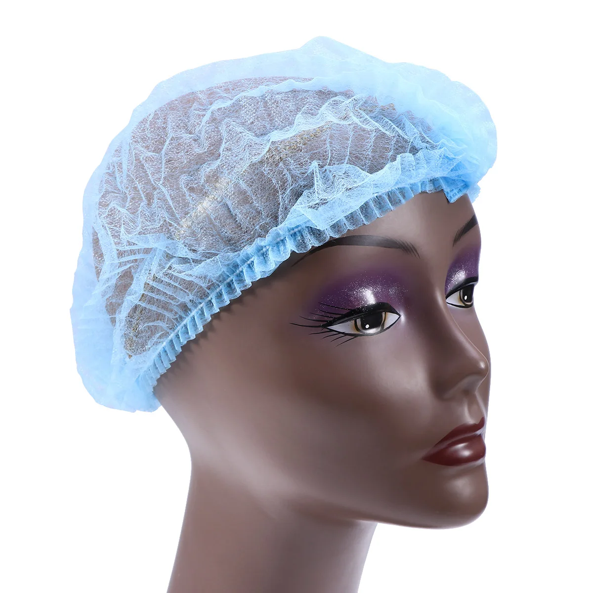 

100pcs Dust Hat Non Woven Disposable Caps Breathable Comfortable Folded Design Easy Storage Food Service Medical Lab Camping