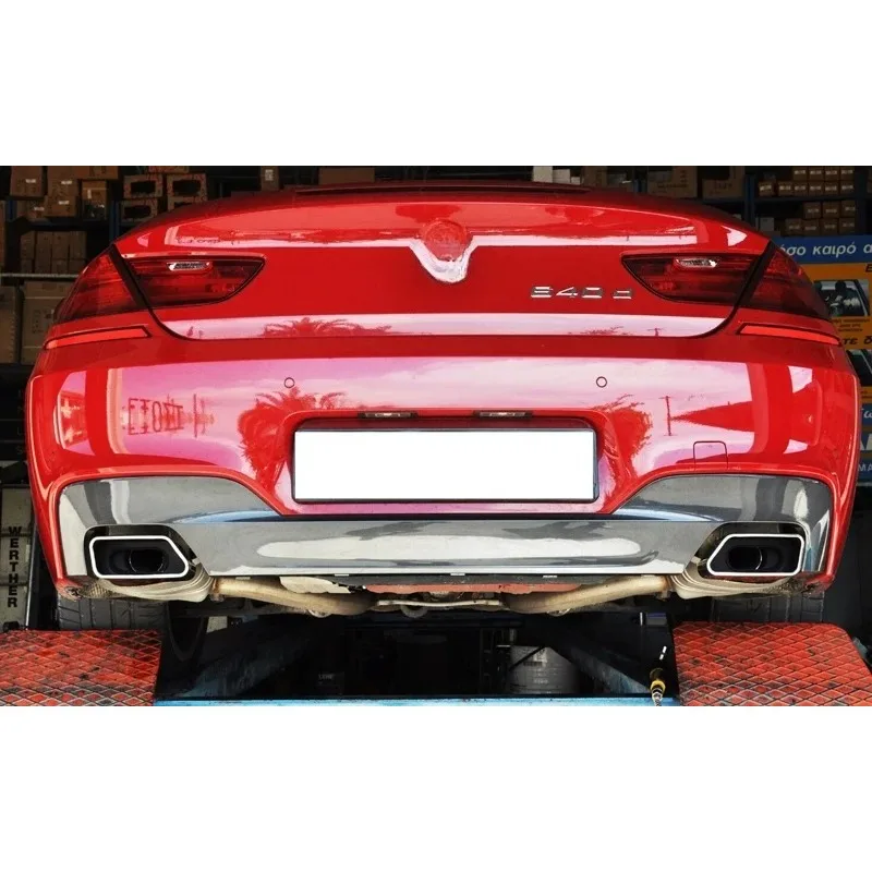 Car Exhaust Pipe For BMW F10 F11 F12 F13 535i 535d 640i 640d 550i GT 2011-2017 Square Tailpipe Muffler Body Kit Tuning Auto Part view 3