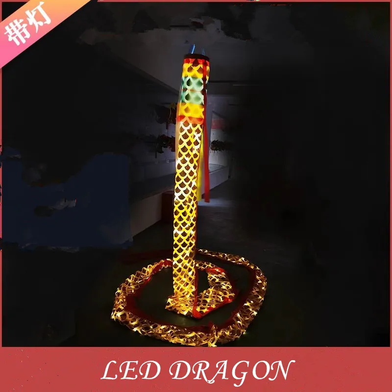 

LED Fly Dragon Dance Body Fitness Product Traditional Culture Square Dance Performance For One Person New year Gift Outdoor Toys