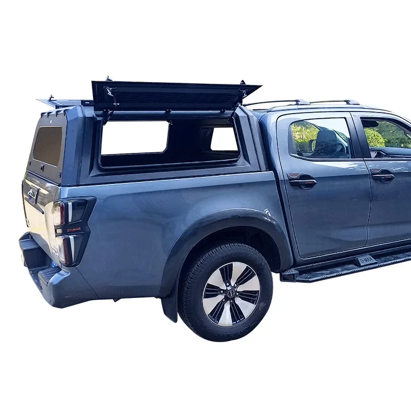 Fully sealed three-door cargo box back cover pickup truck modified pickup truck