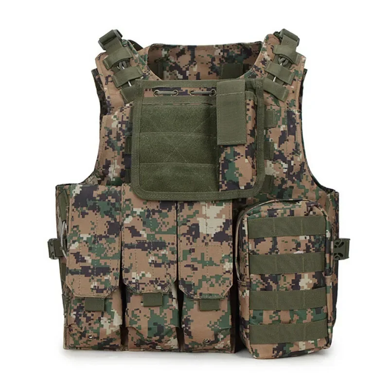 

Tactical Vest Military Airsoft Assault Molle Vest Outdoor Clothing Hunting Camouflage Vest Combat Waistcoat Airsoft Equipment