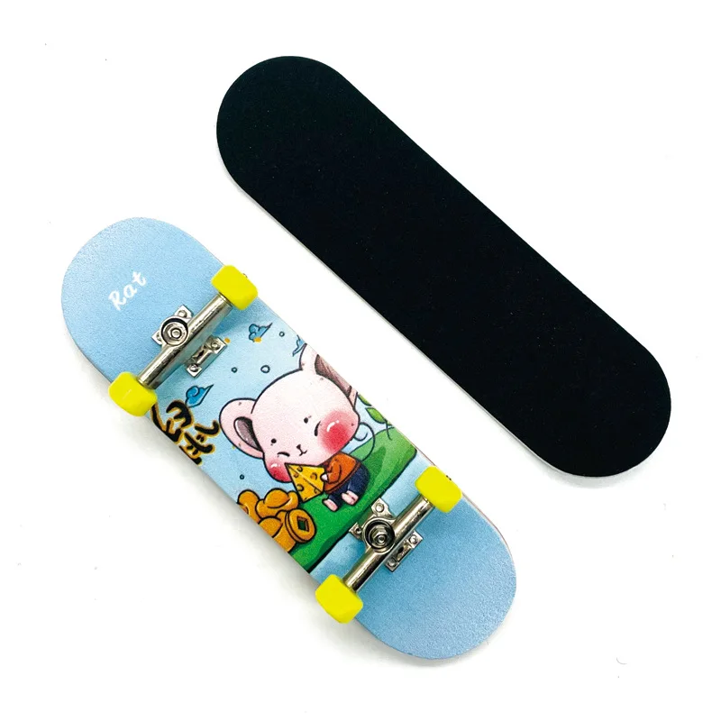 Boys Mini Zodiac Finger Skateboard Fingerboard Novelty Toys Hobbies Anti stress Sensory Toys Children's Gifts H07