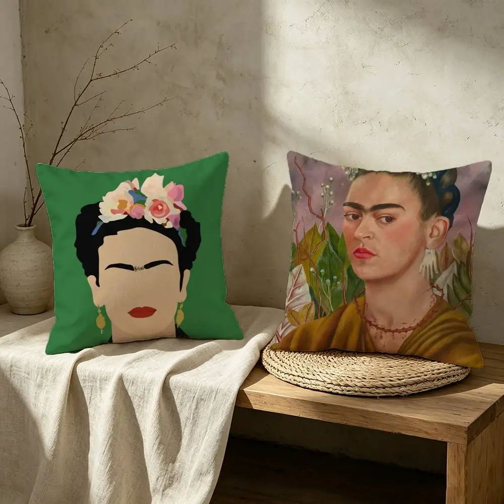 Artist iconic F-Frida K-Kahlo Pillow Case for Sofa Living Room Home office Decor Protective Cover