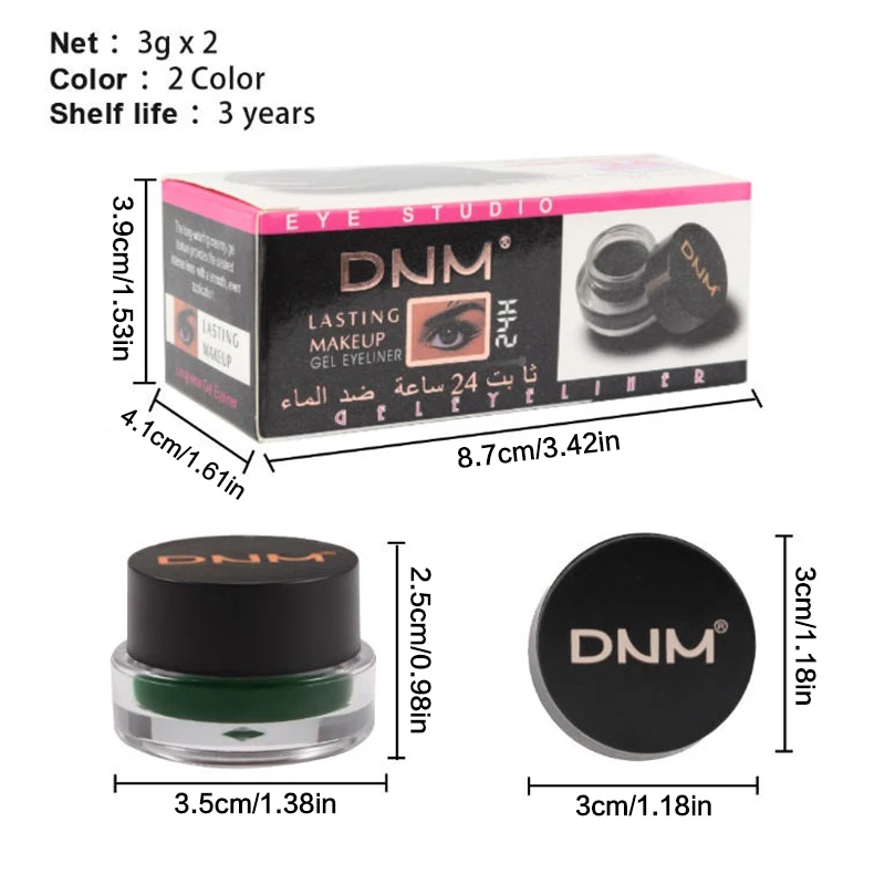 2 szt. Wodoodporny makijaż do brwi, naturalny efekt 3D, pomada do brwi, żel do brwi, karmelowy brąz, profesjonalny makijaż