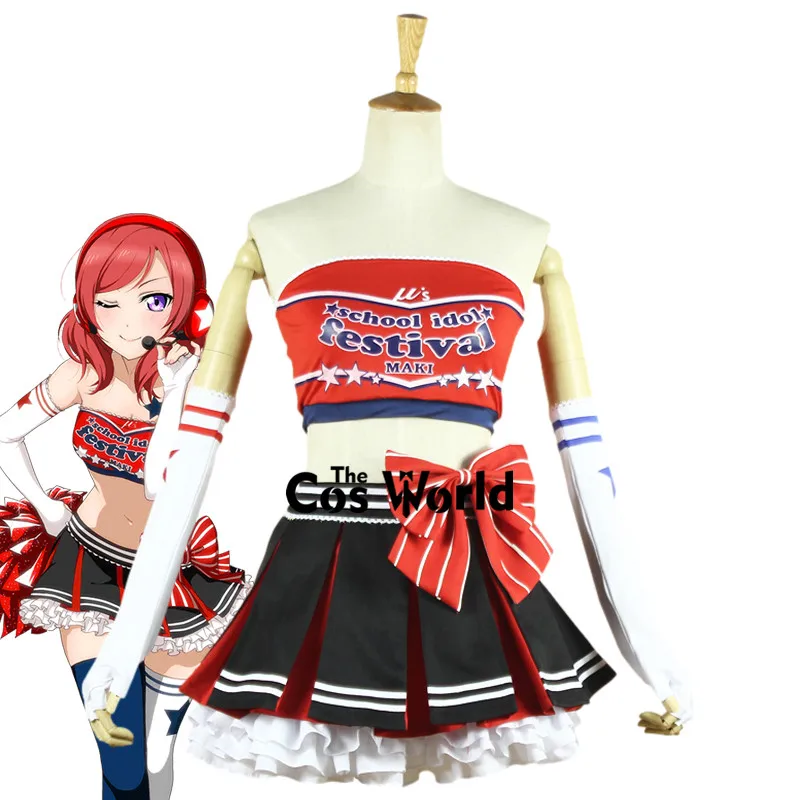 高坂穂乃果チアリーダーラブライブのコスプレサイズM ラブライブ! LoveLive! 高坂穂乃果 チアガール 風コスプレ衣装