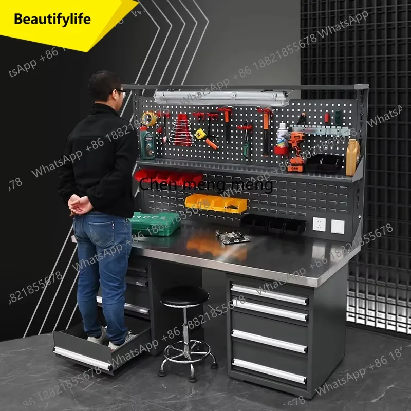 A55 Anti-Static Steel Workbench Heavy Duty ESD Protection 1000kg Load Capacity For Electronic Repair Assembly Line Workshop