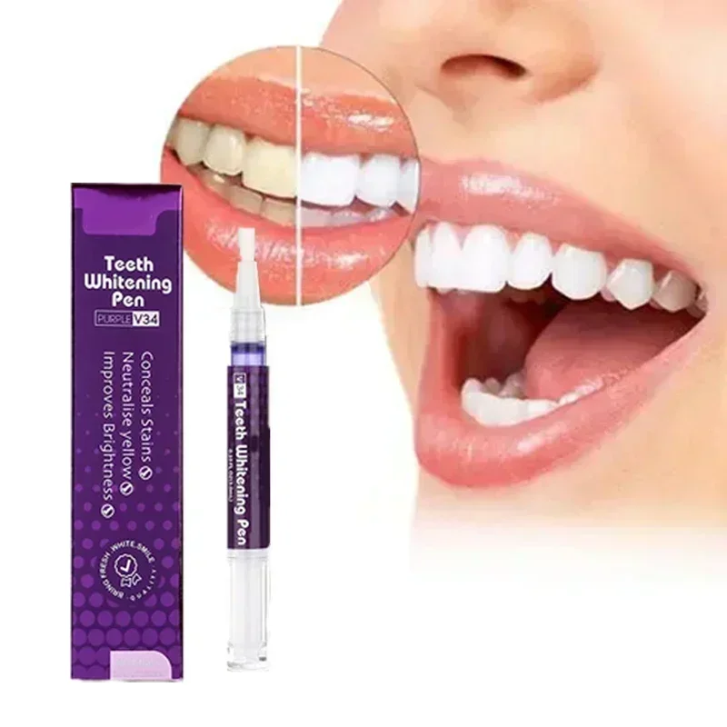 Teeth Whitening Gel Pen Remove Yellow Tooth Smoke Plaque Stains Cleaning Brighten Dazzling White Oral Hygiene Dental Teeth Care