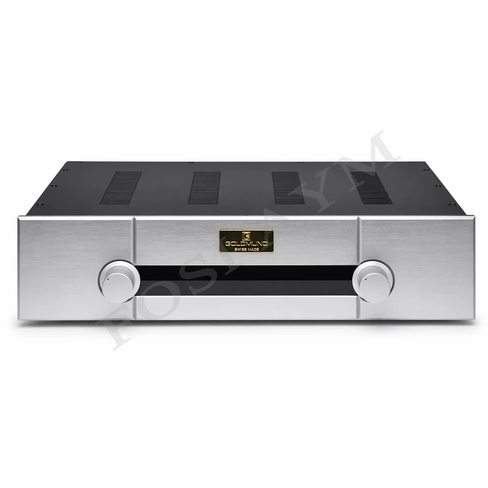 FOSI AYM 430x340x95mm Aluminum Shell Goldmund Style Amplifier Chassis Stereo Audio Preamplifier Chassis DIY Enclosure Case view 3