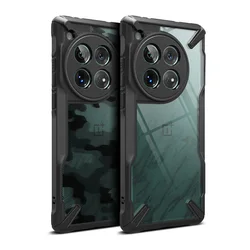 Ringke Fusion-X Compatibel Met Oneplus 12 Case, Augmented Bumper Doorzichtige Harde Rug Zware Schokbestendige Beschermhoes