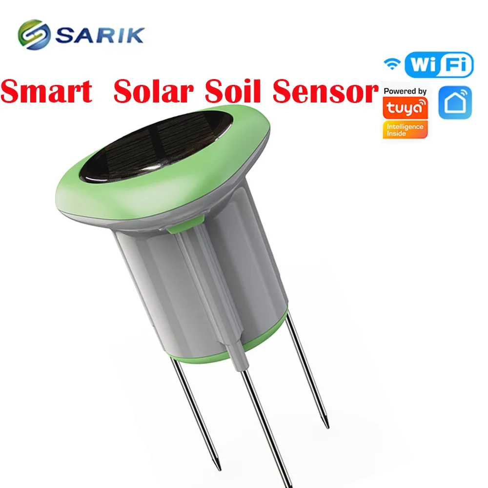 Tuya Smart Solar Soil Sensor IP66 Waterproof 3 in 1 App Control Soil Temperature & Moisture Wireless Soil Tester