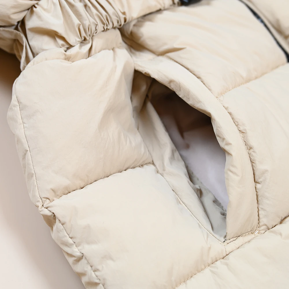 

Новое зимнее женское хлопковое пальто с вышитыми буквами и съемной шапкой, теплое хлопковое пальто средней длины с поясом