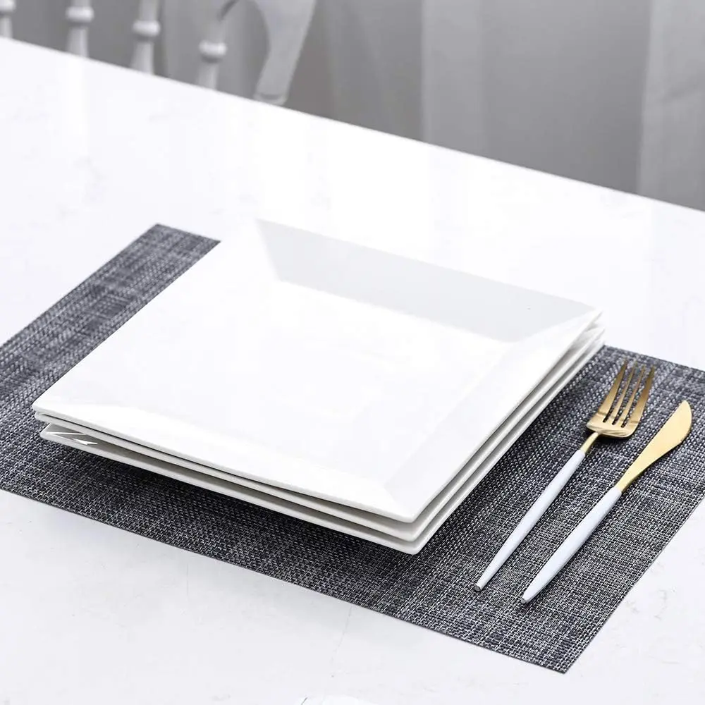 Classic Square 9.7-inch Dinner Plate Set of 3