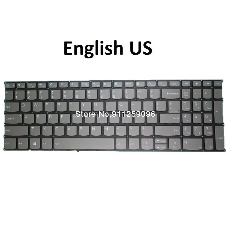 Laptop Keyboard For Lenovo For Ideapad Yoga Slim 7-15IIL05 Slim 7-15IMH05 Slim 7-15ITL05 English US United Kingdom UK Backlit