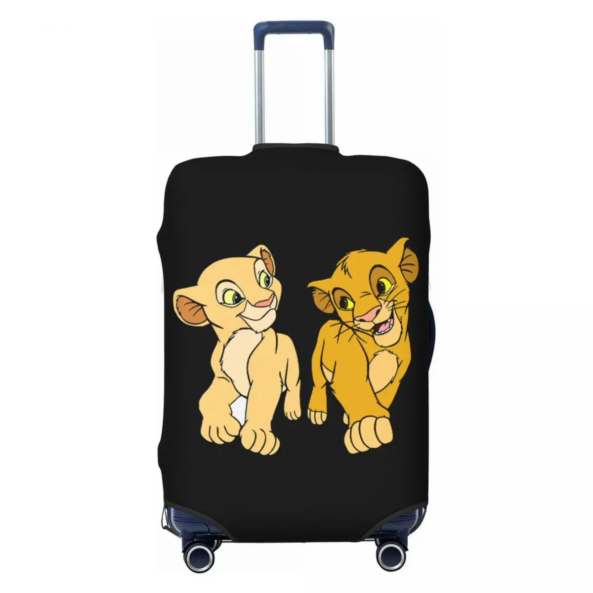 

Funny The Lion King Simba Nala Luggage Cover Protector Elastic Travel Suitcase Covers
