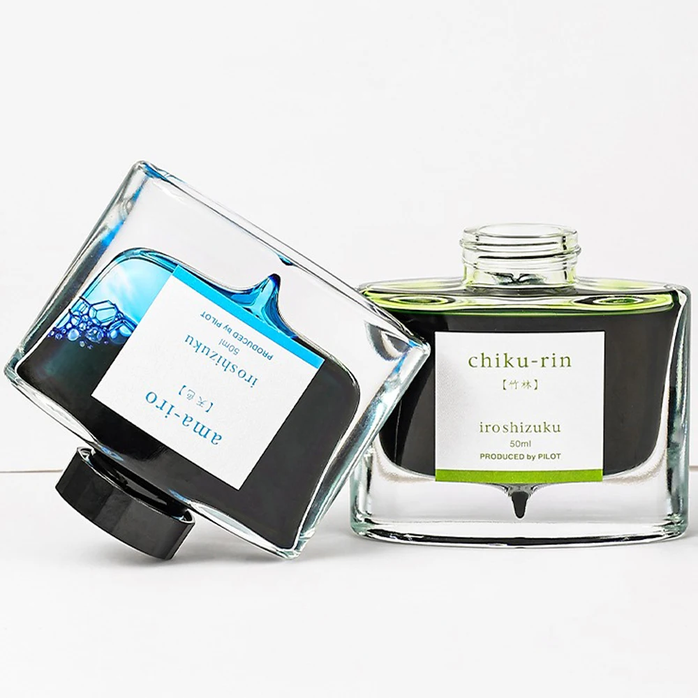 PILOT Color Ink Ink-50 Iroshizuku Large Bottle 50ml Non Carbon Natural Color Fountain Pen Water Universal Color 24 Colors