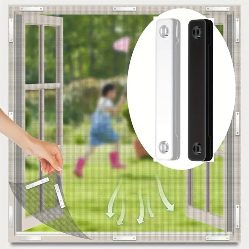 20Pcs Nail Free Magnet Window Screen Clip Insect Protection Window Screens Buckle Household Screen Window Accessories