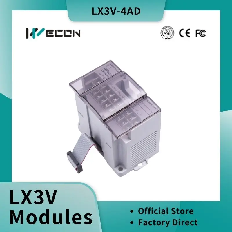 โมดูลอินพุตแบบอะนาล็อก 4 ช่องสัญญาณ Wecon รุ่น LX3V-4AD