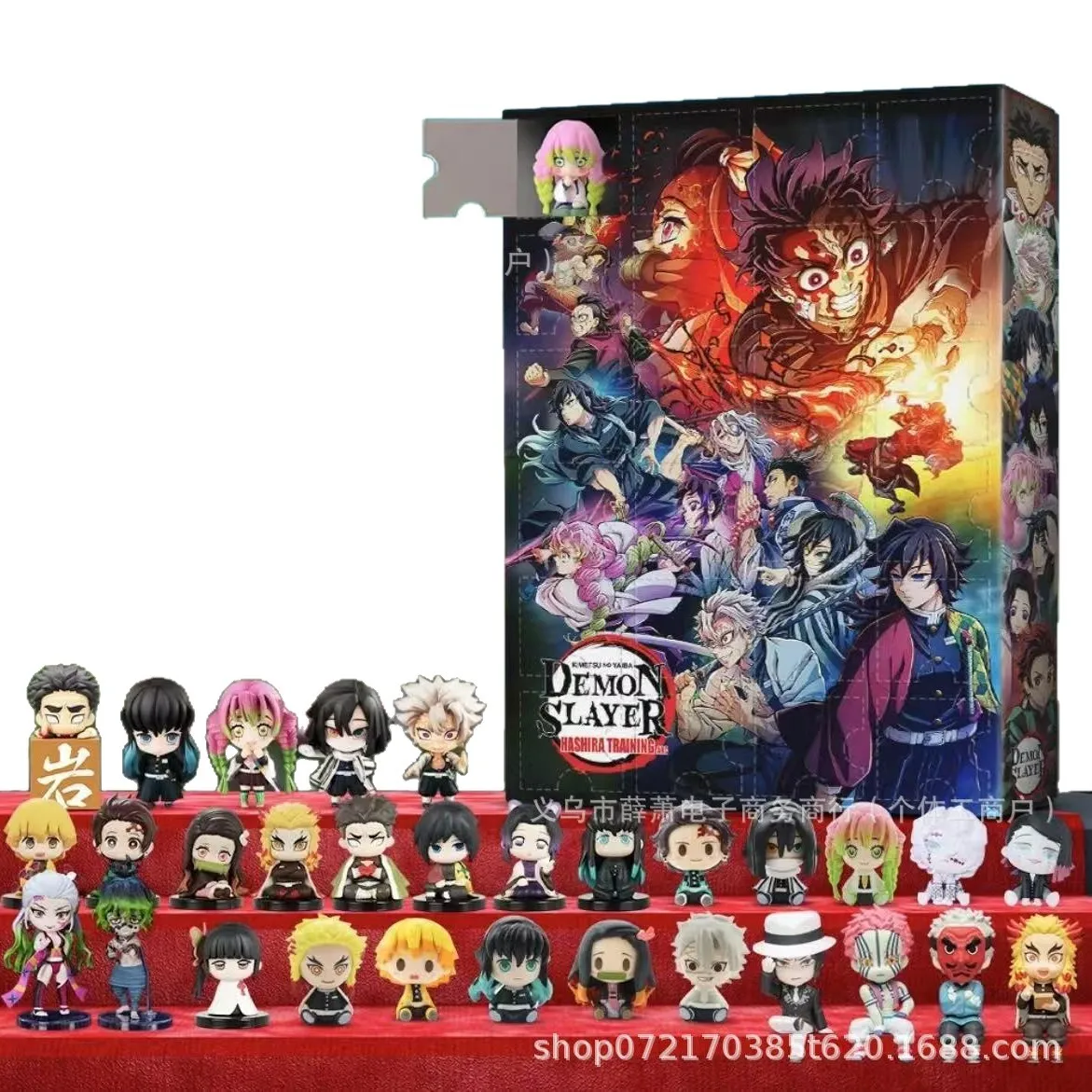 Demon Slayer Anime Kerst Adventskalender Infinity Castle Storyline Collectible Countdown Blind Box Speelgoed voor trendy fans