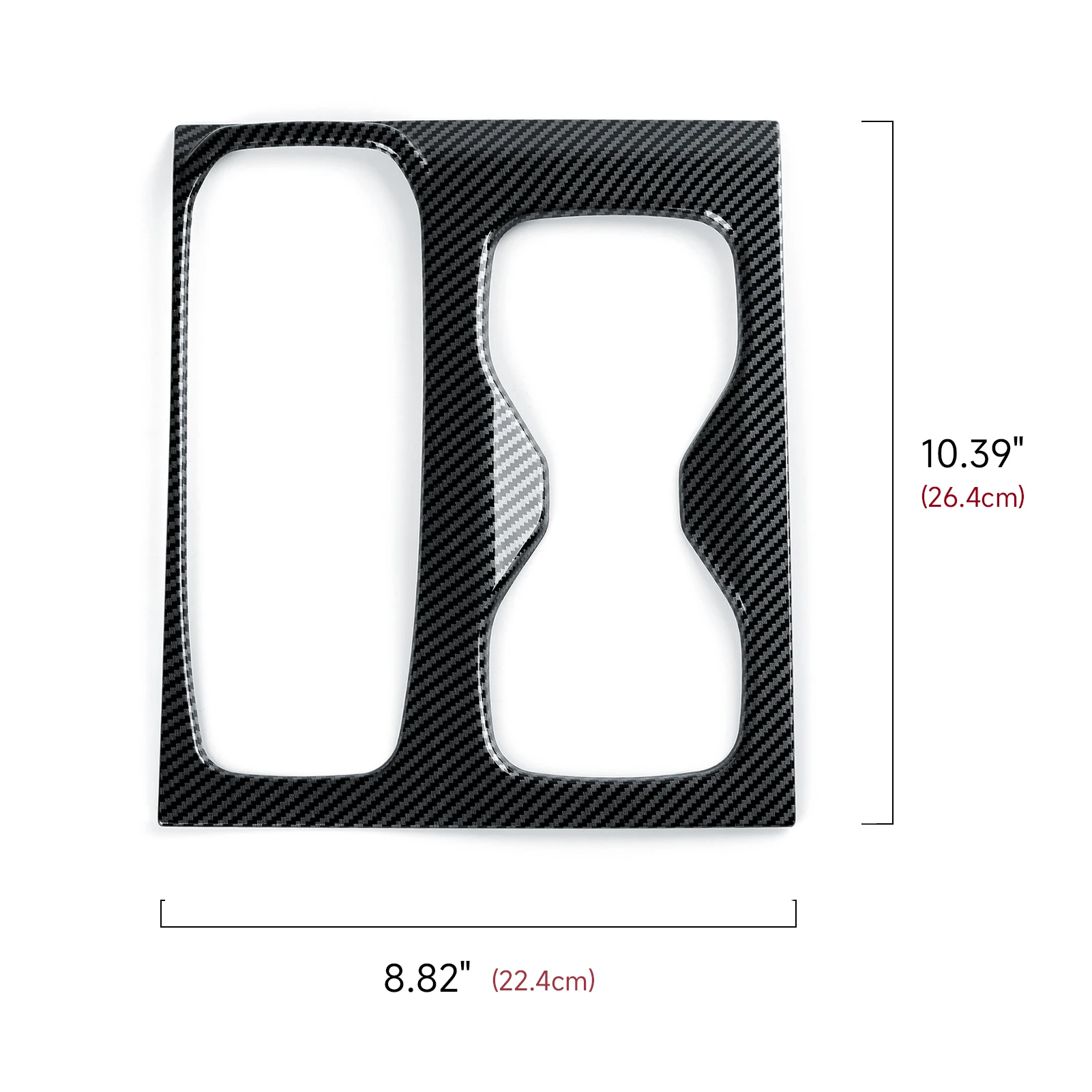 ABS Carbon Fiber Interior Sticker. Car Center Console Gear Shifter Panel. For Nissan Frontier (2022-2026) Trim Accessories.