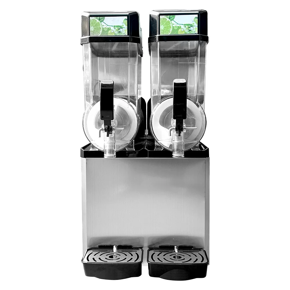 

Commercial Machine Slushy 2 Bowls Granita Ice Frozen Drink Slush Machine / Juice Slush Machine