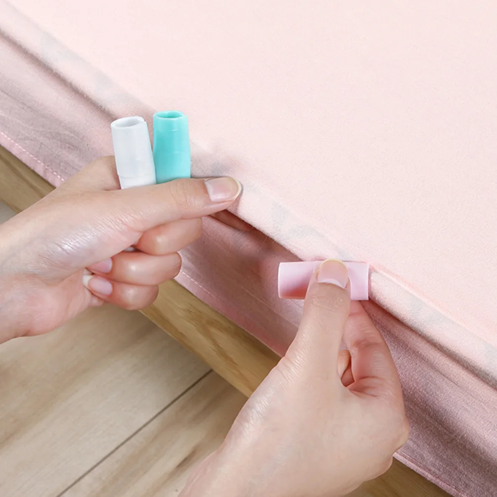 

12Pcs Sheet Grippers Anti-Slip Clips for Bed Sheets Hard Plastic Fasteners to Prevent Slipping on Mattress Fixed Clasps Keep