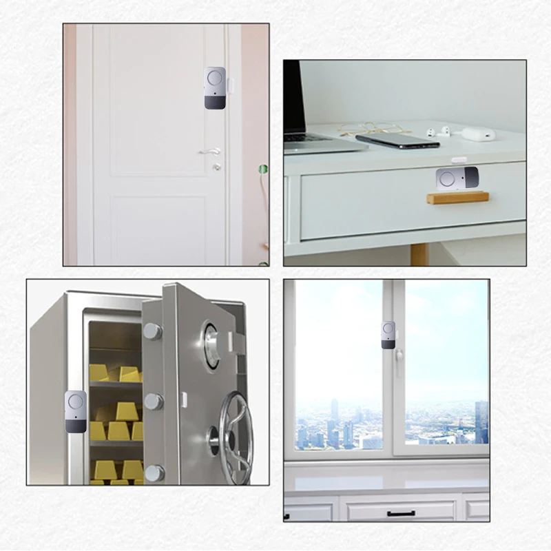 Door Sensor 120dB Loud Wireless Door Window Home Alarm Security Protection Window Sensor Detectors Burglar Alarm Kits