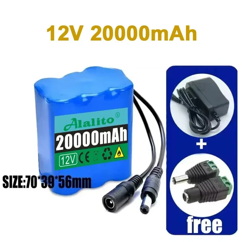 18650 3S4P 12V 50Ah Lithium Battery Pack With BMS For Audio Monitoring Emergency Light Uninterrupted Power Supply Battery