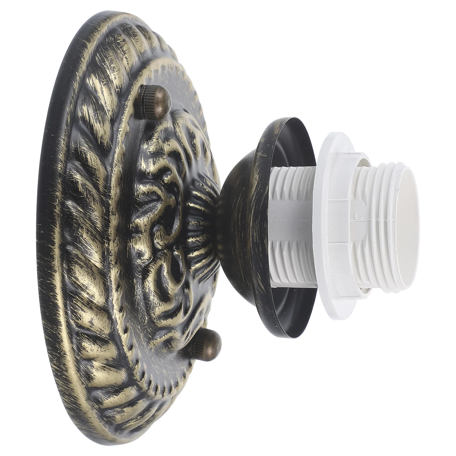 

Vintage Ceiling Lamp Base Threaded E27 Light Socket Adapter Bulb Holder Lamp Converter for Garage Workshop Basement Lights