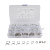 150Pcs/Set Stainless Steel Spring Clip Hose Clamp Fastener Fuel Line Hose Water Pipe Air Tube Car Plumbing Tools