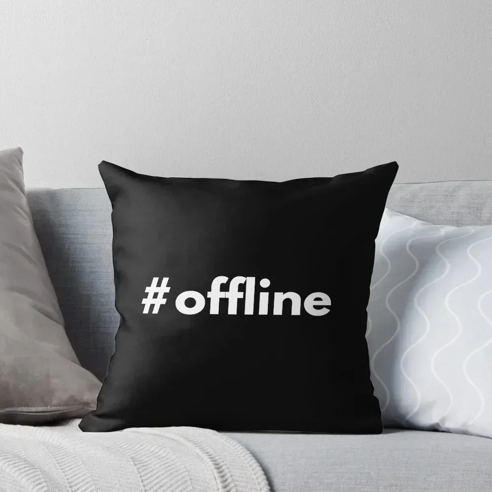 

Hashtag offline Throw Pillow Cushion Child New year Ornamental Pillow autumn pillowcase pillow