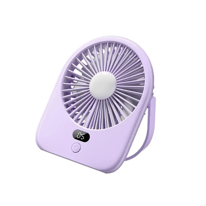 مروحة سطح المكتب التي تعمل بالبطارية U1JE مع جهاز تبريد مروحة قابلة لإضاءة ضوء LED