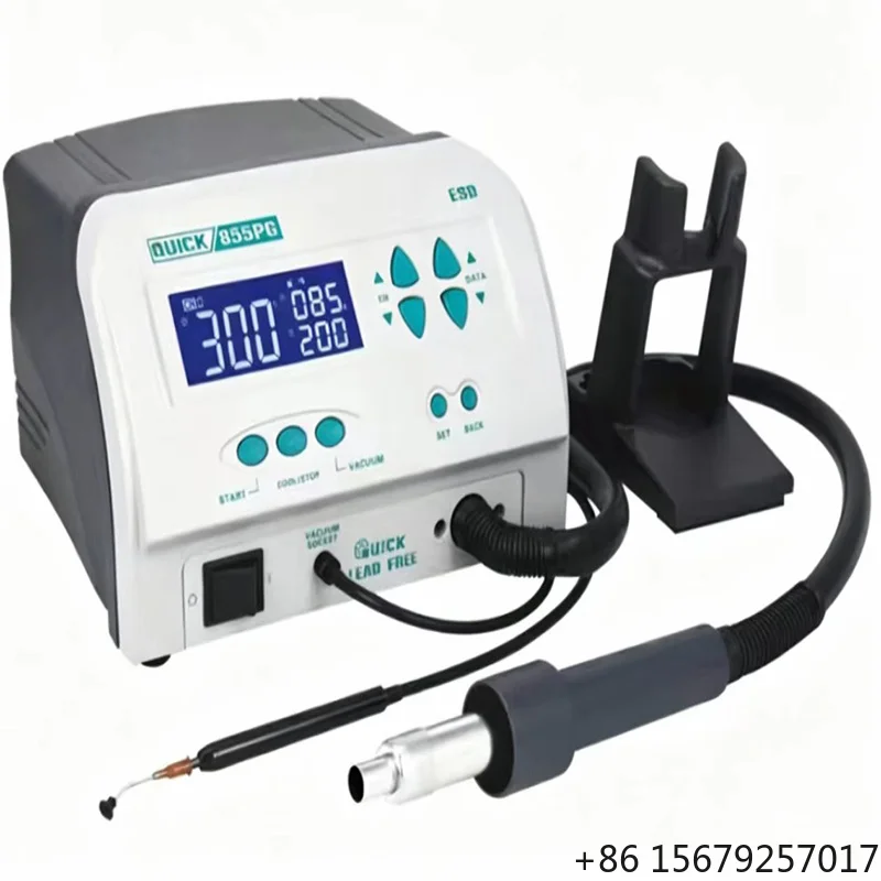 Fast Hot Air Station 855PG CPU Repair Station 1300W Vacuum Suction Pen Heat Gun Fast SMD Soldering Station