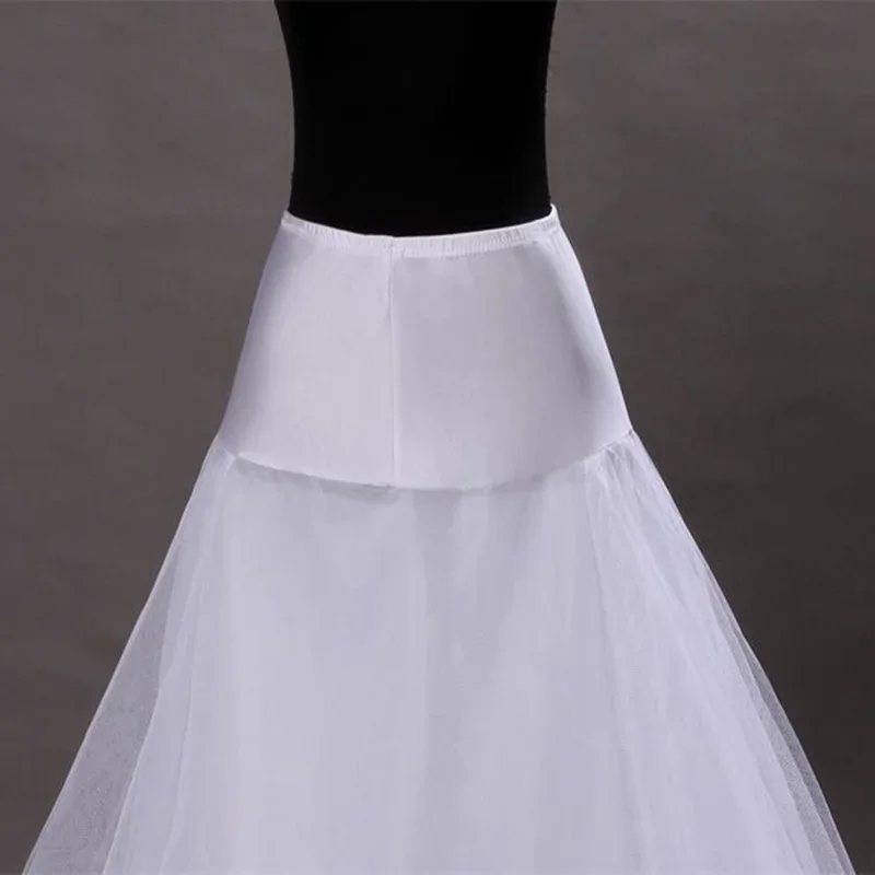 Volwassen hoge kwaliteit A-lijn geen hoepel vloerlengte bruids trouwjurk Crinoline Petticoat Petticoat bruiloft accessoires