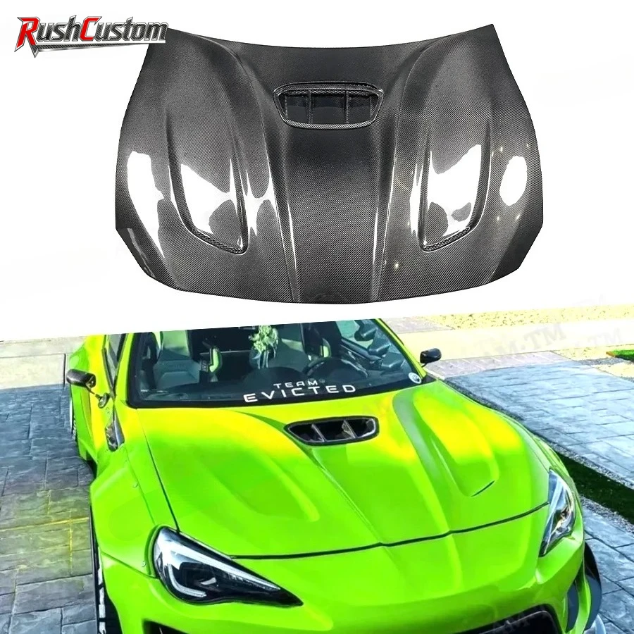 

For Toyota GT86 Subaru BRZ 2012-2018 Carbon fiber hood engine cover engine cover The hood of an automobil Body Kit ROBO Style